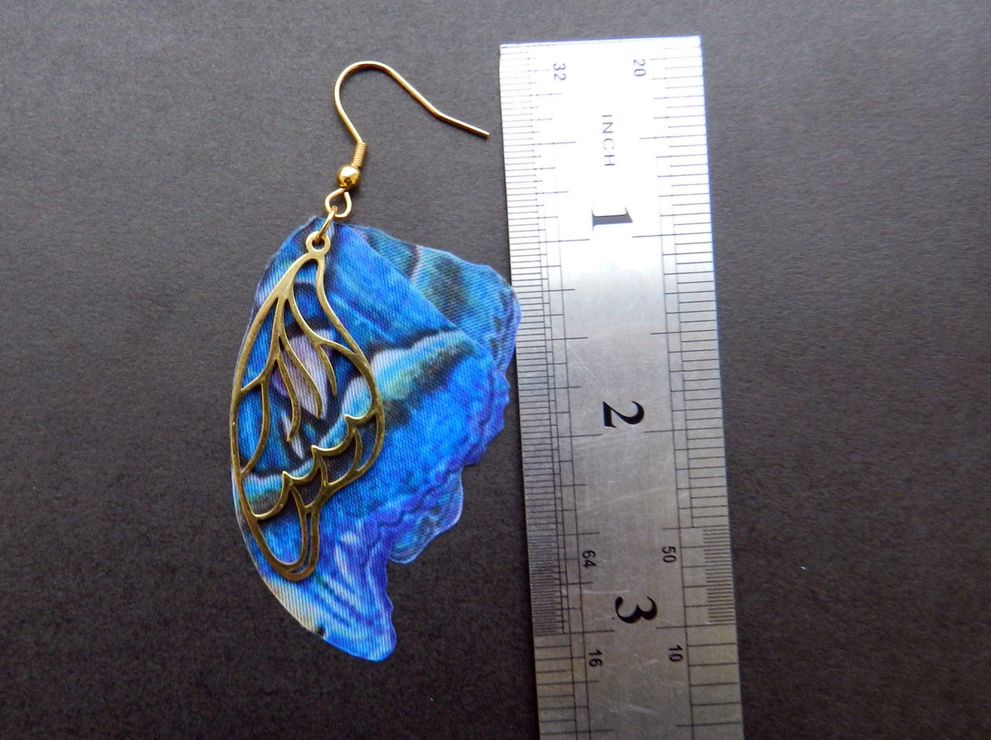 Atlas Moth Butterfly Wings Drop Earrings