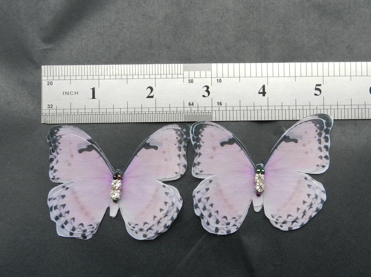 Bridal Pale Pink Butterfly Shoe Clips