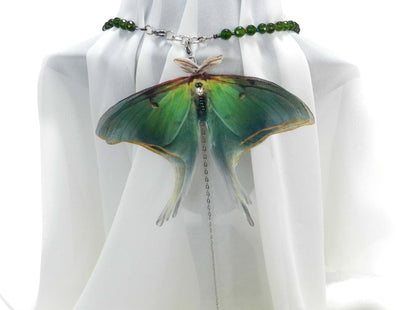 Backdrop Luna Moth Necklace