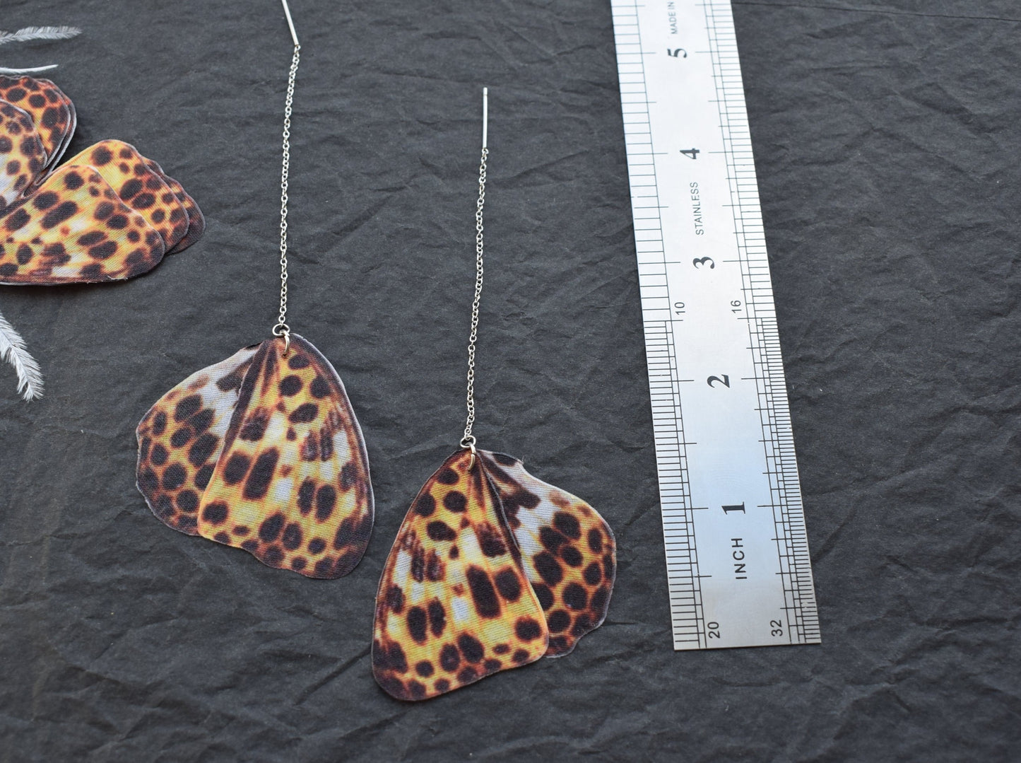 Leopard Butterfly Earrings