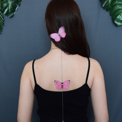 Butterfly Backdrop Necklace