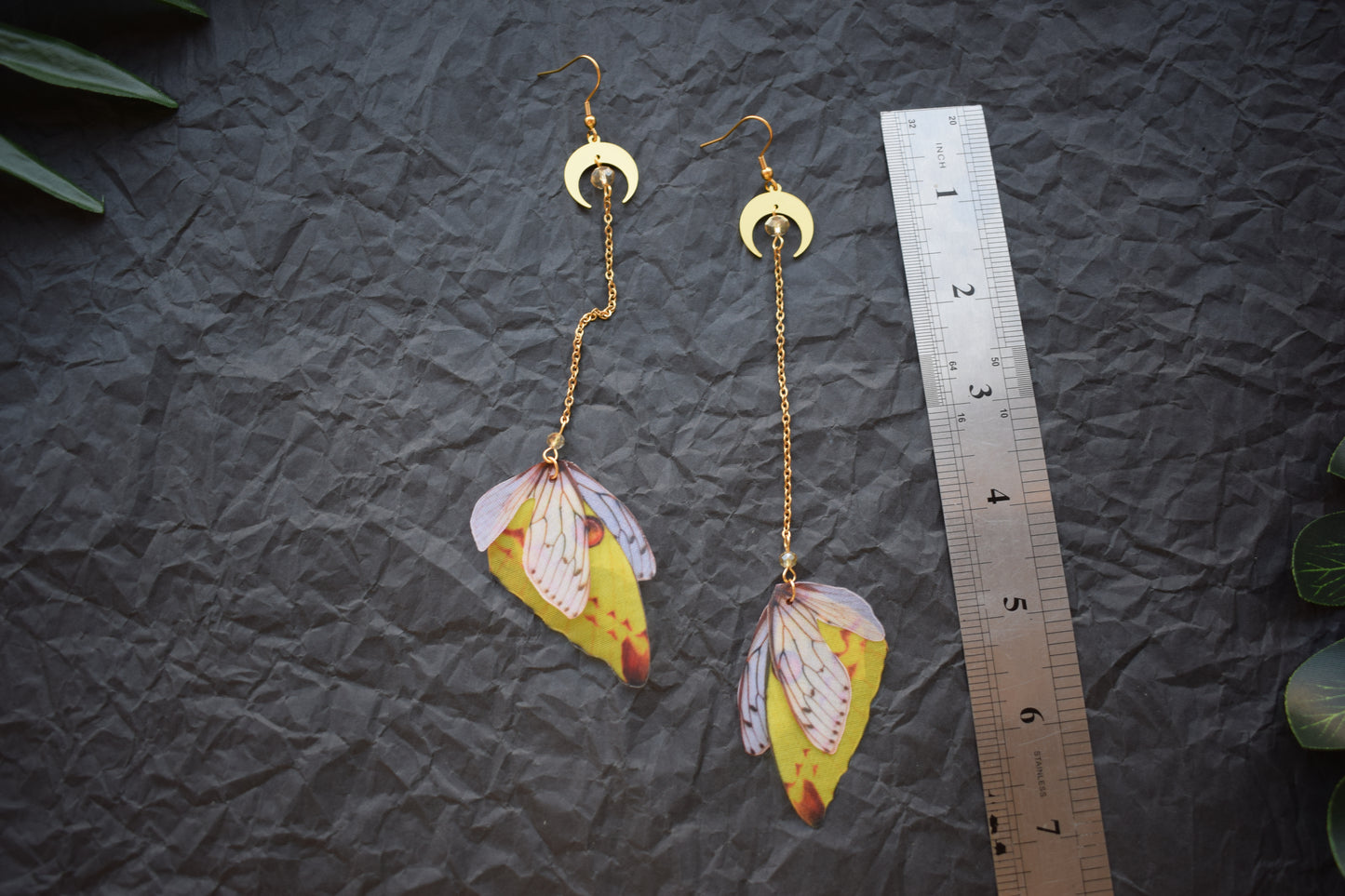 Butterflies Extra Long Chain Earrings