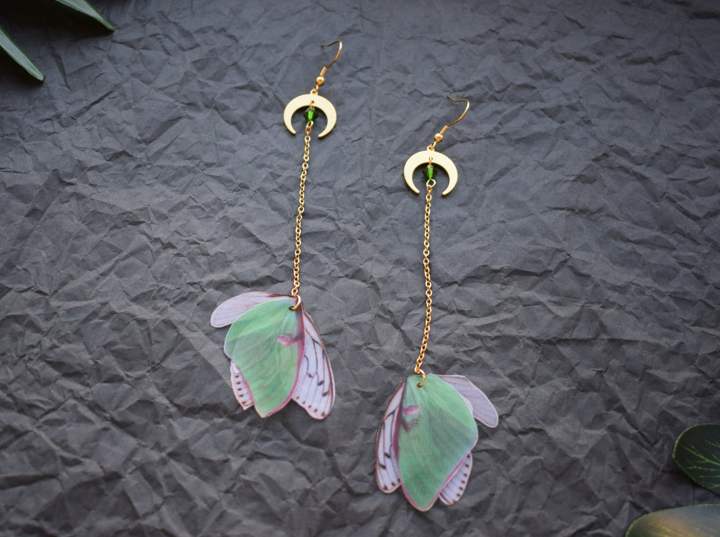 Butterflies Extra Long Chain Earrings