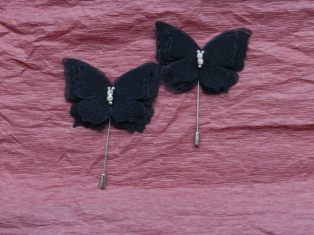 Black Butterfly Brooch