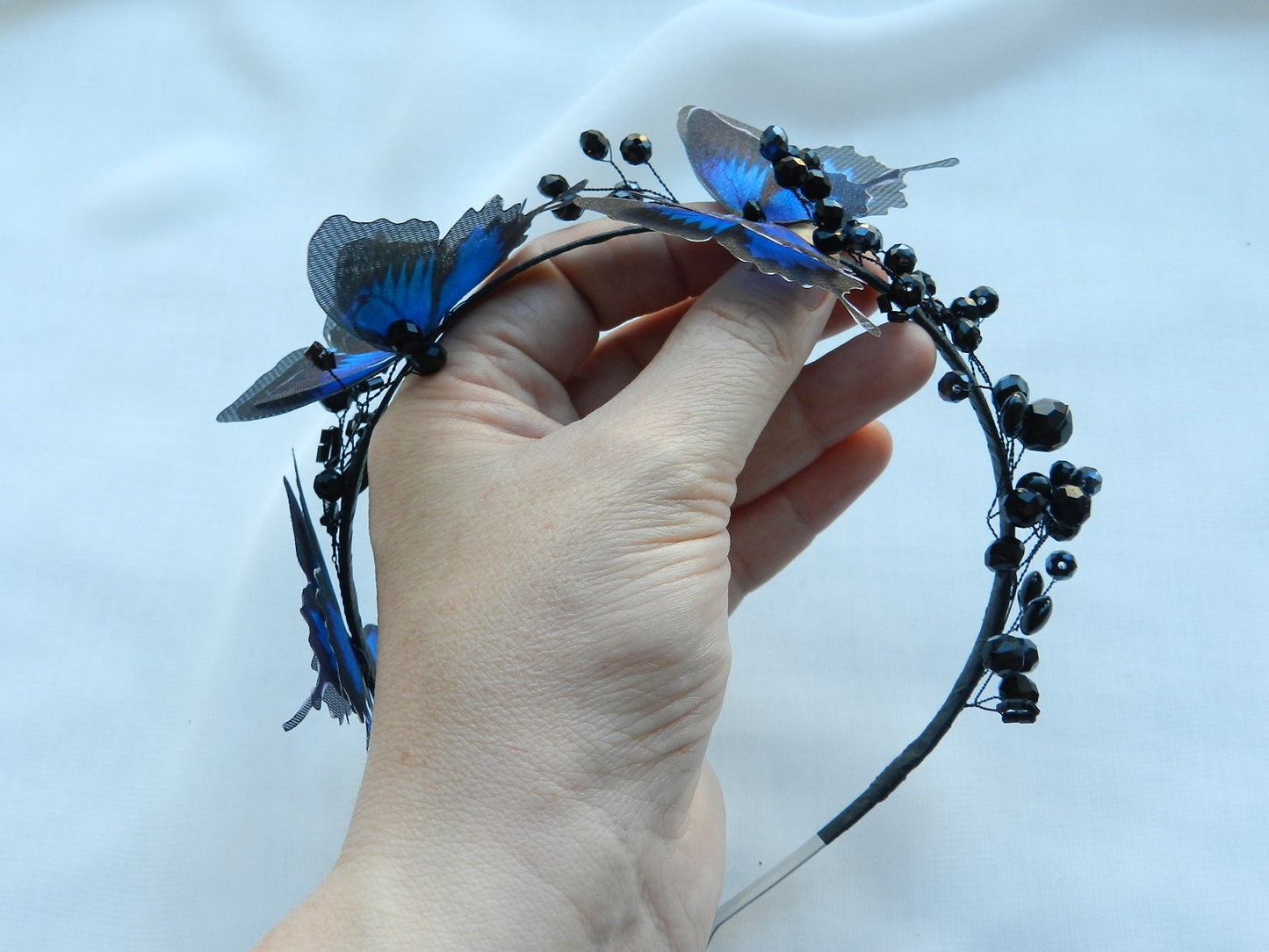 Blue Butterfly Headband