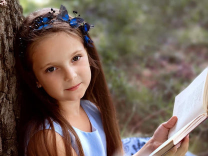 Blue Butterfly Headband