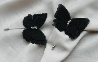 Black Butterfly Brooch