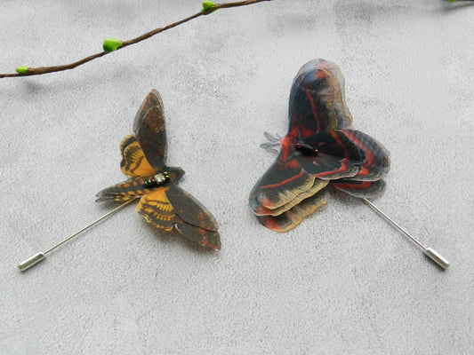 Death Head Moth Brooch