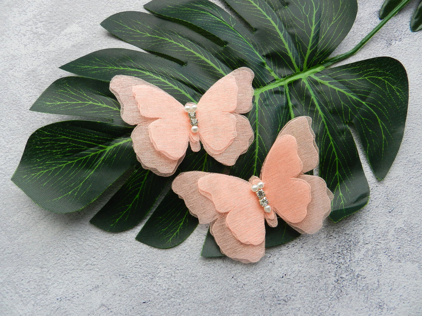 Silk Butterfly Bridal Shoe Clips