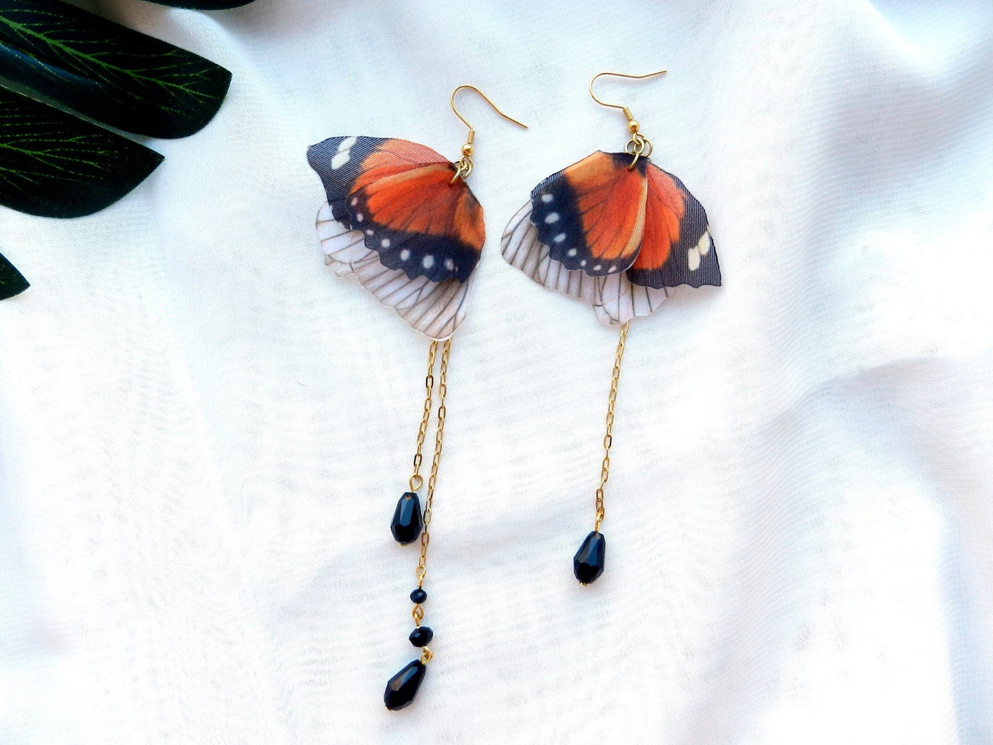 Butterflies Extra Long Drop Earrings