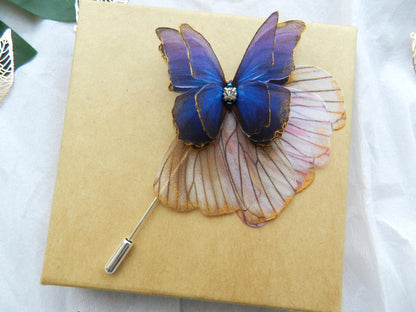 Silk Butterfly Brooch