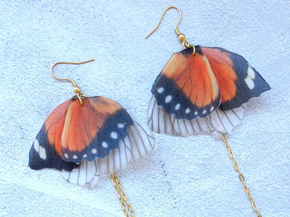 Butterflies Extra Long Drop Earrings