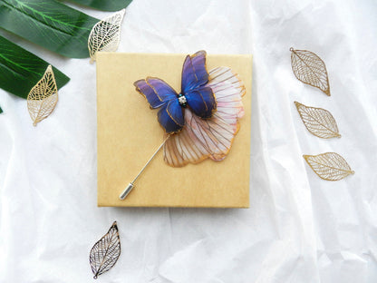 Silk Butterfly Brooch