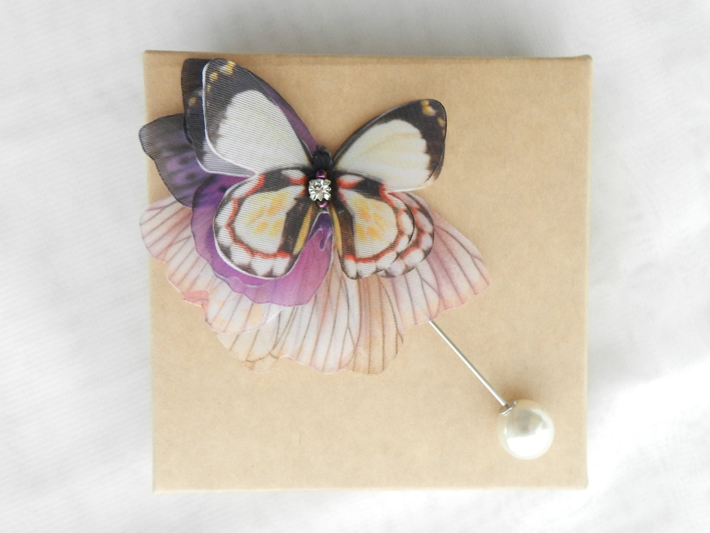 Silk Butterfly Brooch