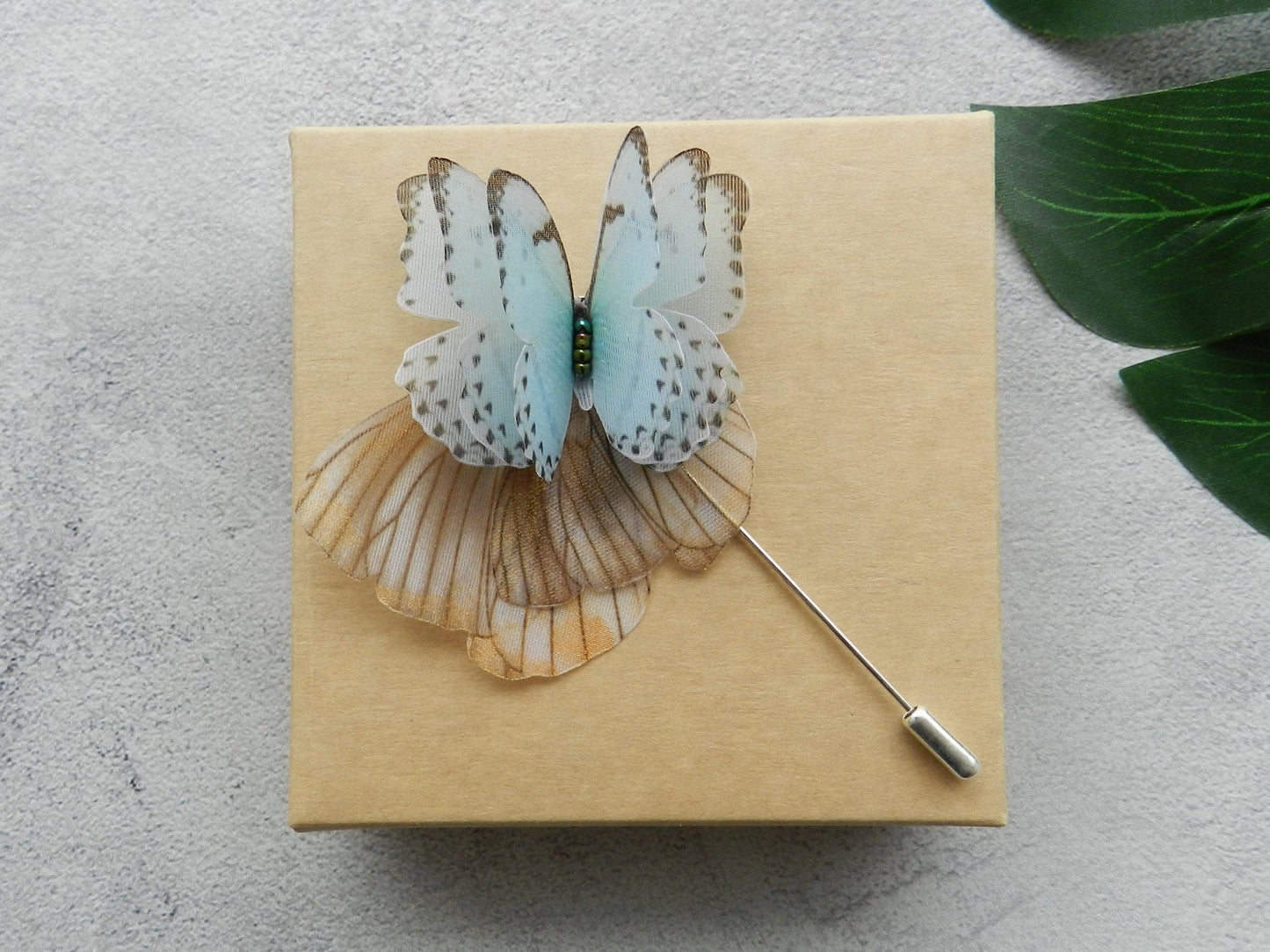 Silk Butterfly Brooch