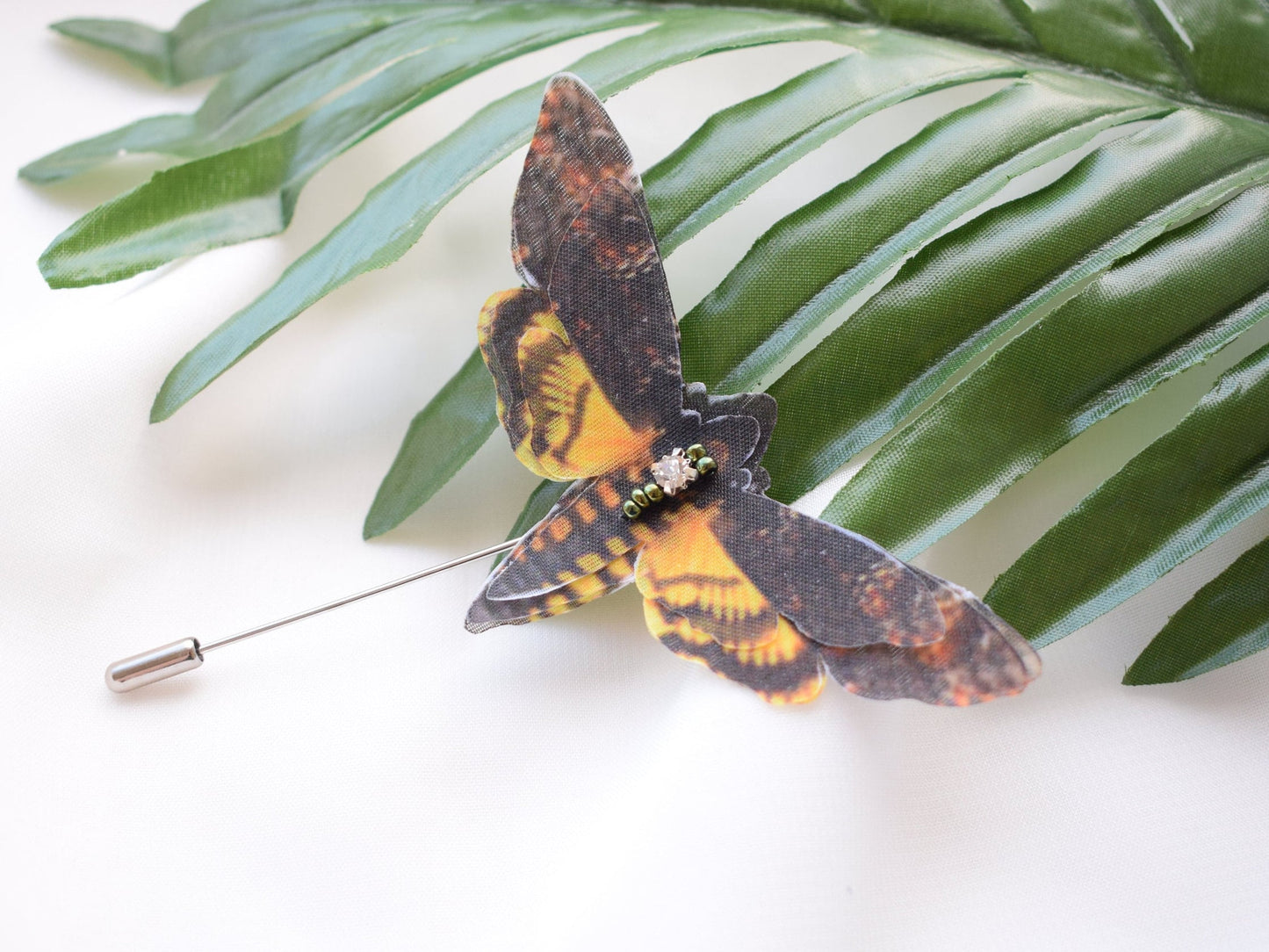 Death Head Moth Brooch