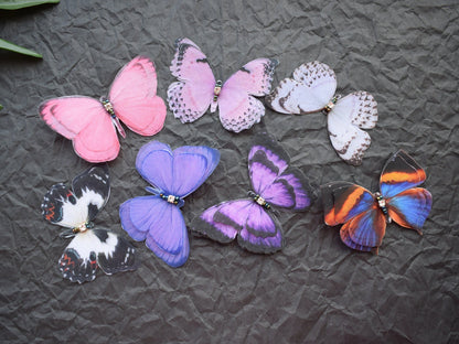 Silk butterflies hair clips or hair pin