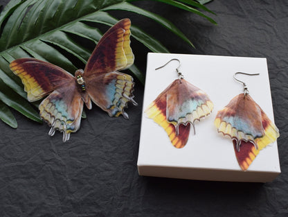 Butterfly Earrings and Hair Clip Set