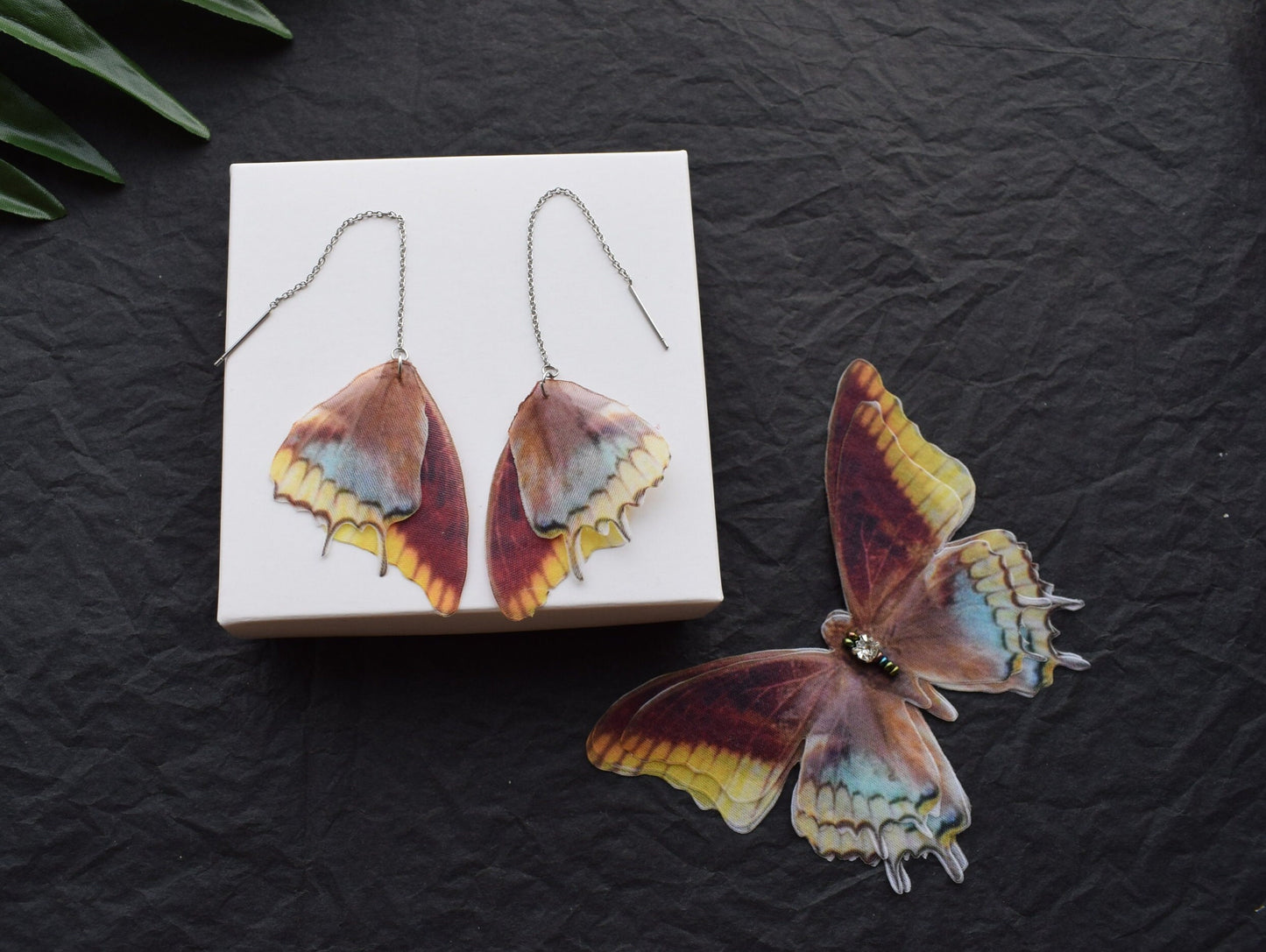 Butterfly Earrings and Hair Clip Set