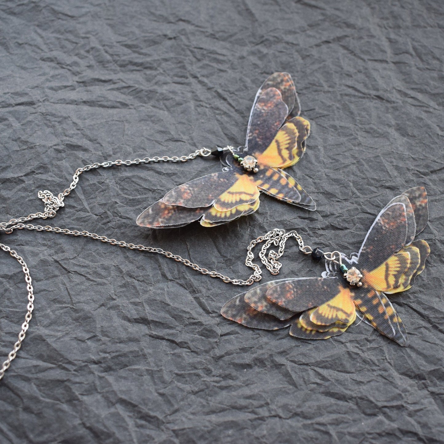 Death Head Moth Backdrop Necklace