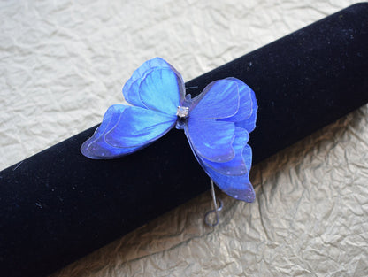 Silk butterfly adjustable bracelet