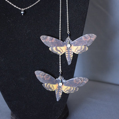 Death Head Moth Backdrop Necklace