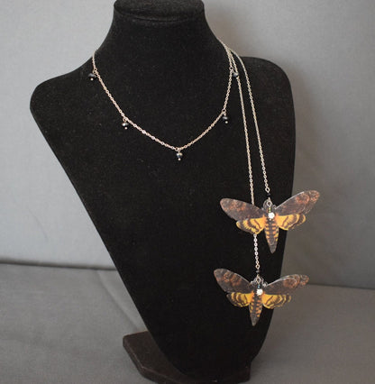 Death Head Moth Backdrop Necklace